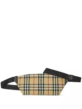 Burberry поясная сумка Stevie в клетку, нейтральный цвет