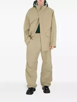 Burberry прямые брюки карго EKD, серый