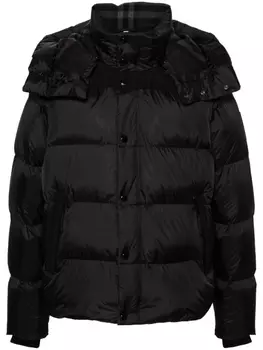 Burberry пуховик на молнии, черный