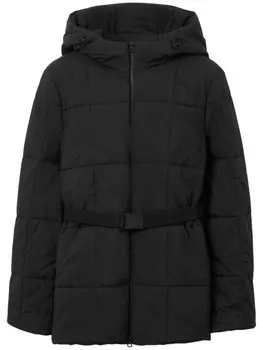 Burberry пуховик с длинными рукавами, черный