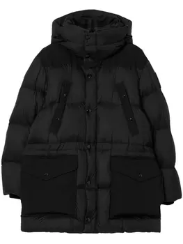 Burberry пуховик с карманами, черный