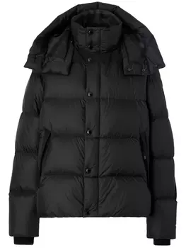 Burberry пуховик со съемными рукавами, черный