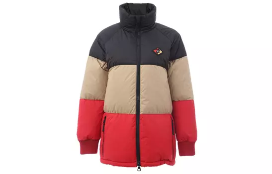 Burberry Пуховик женский черный многоцветный