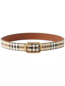 Burberry ремень в клетку Vintage Check, нейтральный цвет