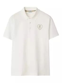 Burberry рубашка поло B Heart, белый