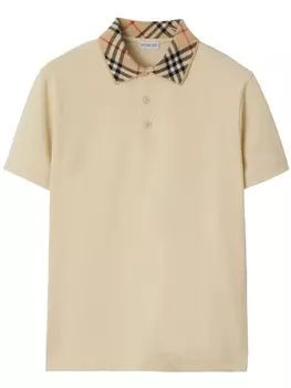 Burberry рубашка поло, нейтральный