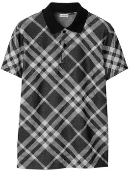 Burberry рубашка поло в клетку Vintage Check, черный