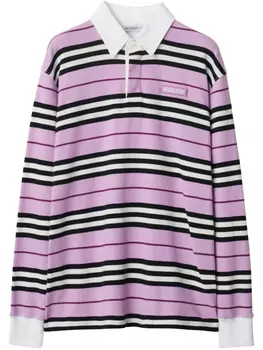 Burberry рубашка поло в полоску, розовый