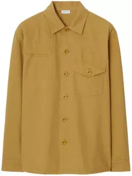 Burberry рубашка со вставками, оранжевый
