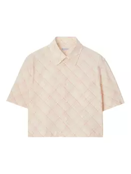 Burberry рубашка в клетку, розовый