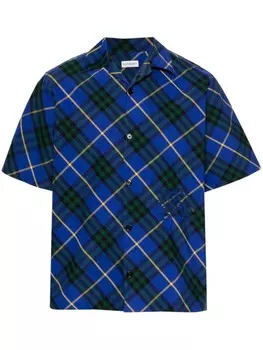 Burberry рубашка в клетку, синий