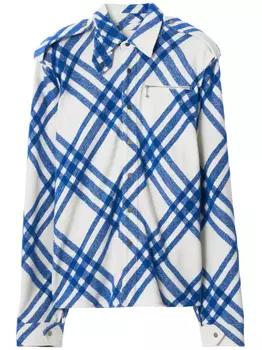 Burberry рубашка в клетку Vintage Check, белый