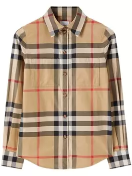 Burberry рубашка в клетку Vintage Check, нейтральный цвет
