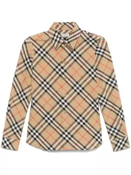 Burberry рубашка в клетку Vintage Check, нейтральный цвет