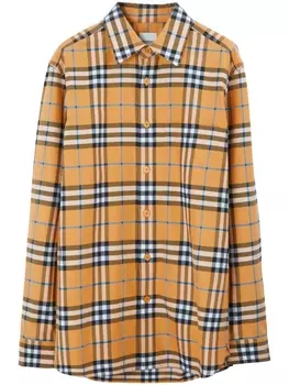 Burberry рубашка в клетку Vintage Check, оранжевый