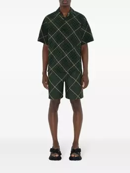 Burberry рубашка в клетку, зеленый