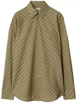 Burberry рубашка в клетку, зеленый