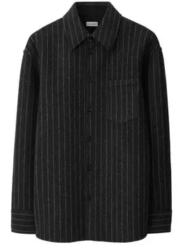 Burberry рубашка в полоску, черный