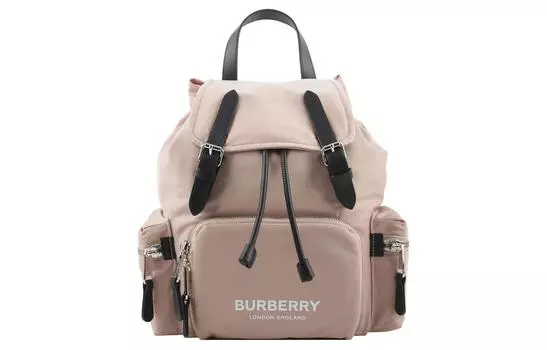 Burberry Рюкзак из нейлона с телячьей кожей, унисекс, розово-розовый