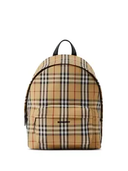 Burberry рюкзак Jett в клетку Vintage Check, коричневый