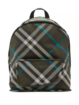 Burberry рюкзак Shield в клетку, зеленый