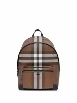 Burberry рюкзак в клетку, коричневый