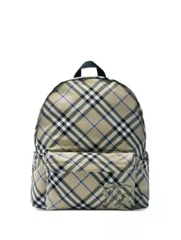 Burberry рюкзак в клетку, нейтральный цвет