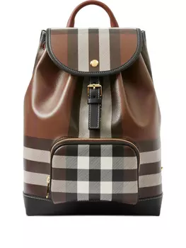 Burberry рюкзак в клетку Vintage Check, коричневый