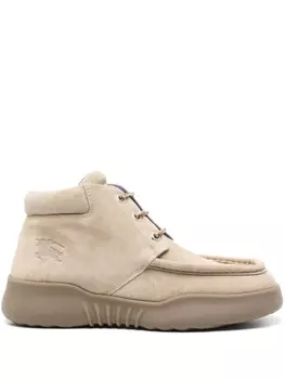 Burberry сапоги Log High, нейтральный цвет