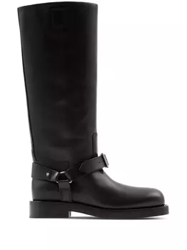 Burberry сапоги Saddle, черный