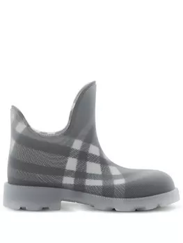 Burberry сетчатые ботинки Marsh в клетку Vintage Check, серый