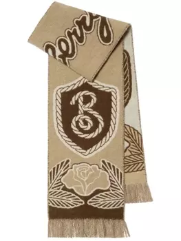 Burberry шарф B Shield, нейтральный цвет