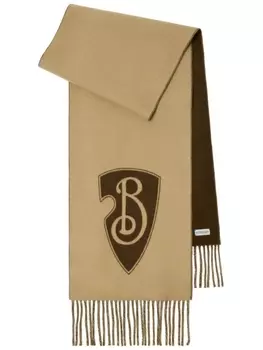 Burberry шарф B Shield, нейтральный цвет