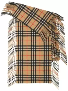 Burberry шарф Happy Fringe, нейтральный цвет
