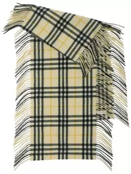 Burberry шарф Happy в клетку, нейтральный цвет