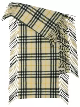 Burberry шарф Happy в клетку, нейтральный цвет