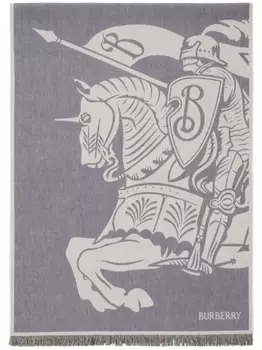 Burberry шарф из шерсти и хлопка EKD, серый