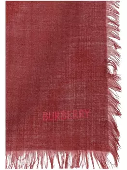 Burberry шарф с принтом логотипа по всей поверхности