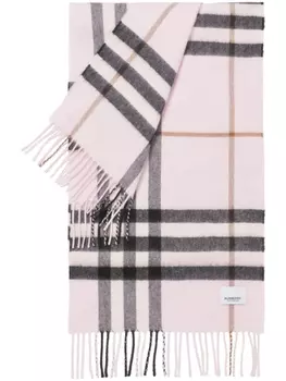 Burberry шарф The Classic в клетку, розовый