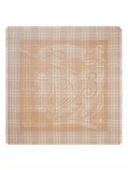 Burberry шарф в клетку EKD Check, нейтральный