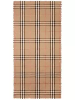 Burberry шарф в клетку Vintage Check, нейтральный цвет