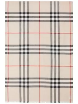 Burberry шарф в клетку Vintage Check, нейтральный цвет