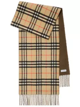 Burberry шарф в винтажную клетку, нейтральный цвет