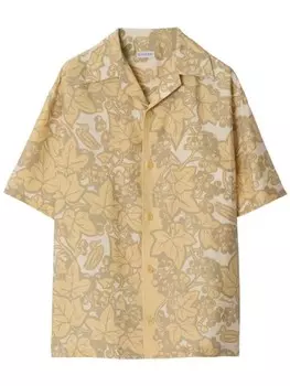 Burberry шелковая рубашка Ivy, нейтральный цвет