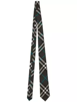 Burberry шелковый галстук в клетку Nova Check, черный