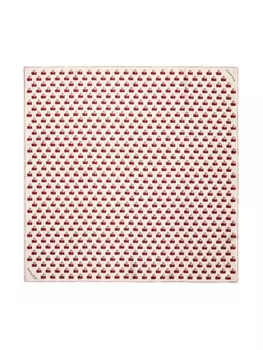 Burberry шелковый платок с принтом, нейтральный цвет