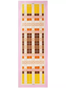 Burberry шелковый платок в клетку, розовый
