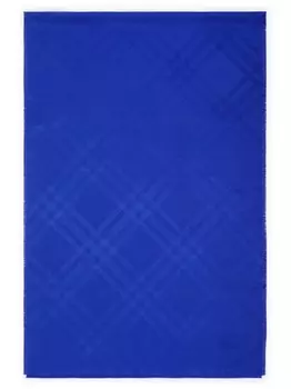 Burberry шелковый платок в клетку, синий