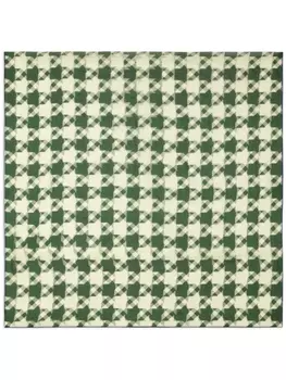Burberry шелковый шарф в ломаную клетку, зеленый