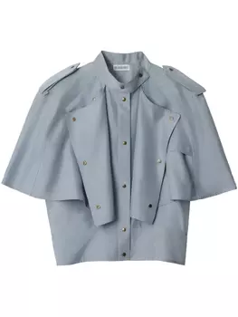 Burberry шелковый топ, синий
